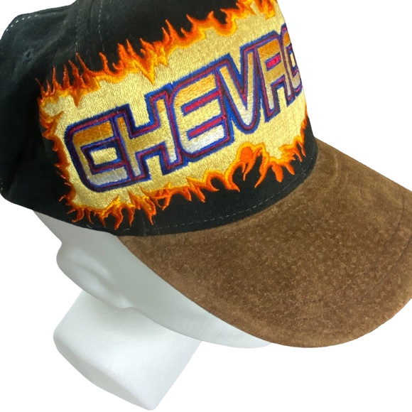 Vintage Chevy Flames Chevrolet Fire Baseball Cap - Picture 6 of 11